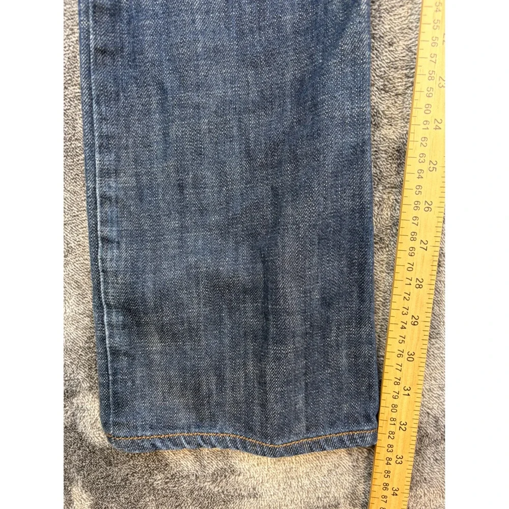 Levi's The Original Jeans Mens 32x34 Blue Slim Straight Dark Wash Denim